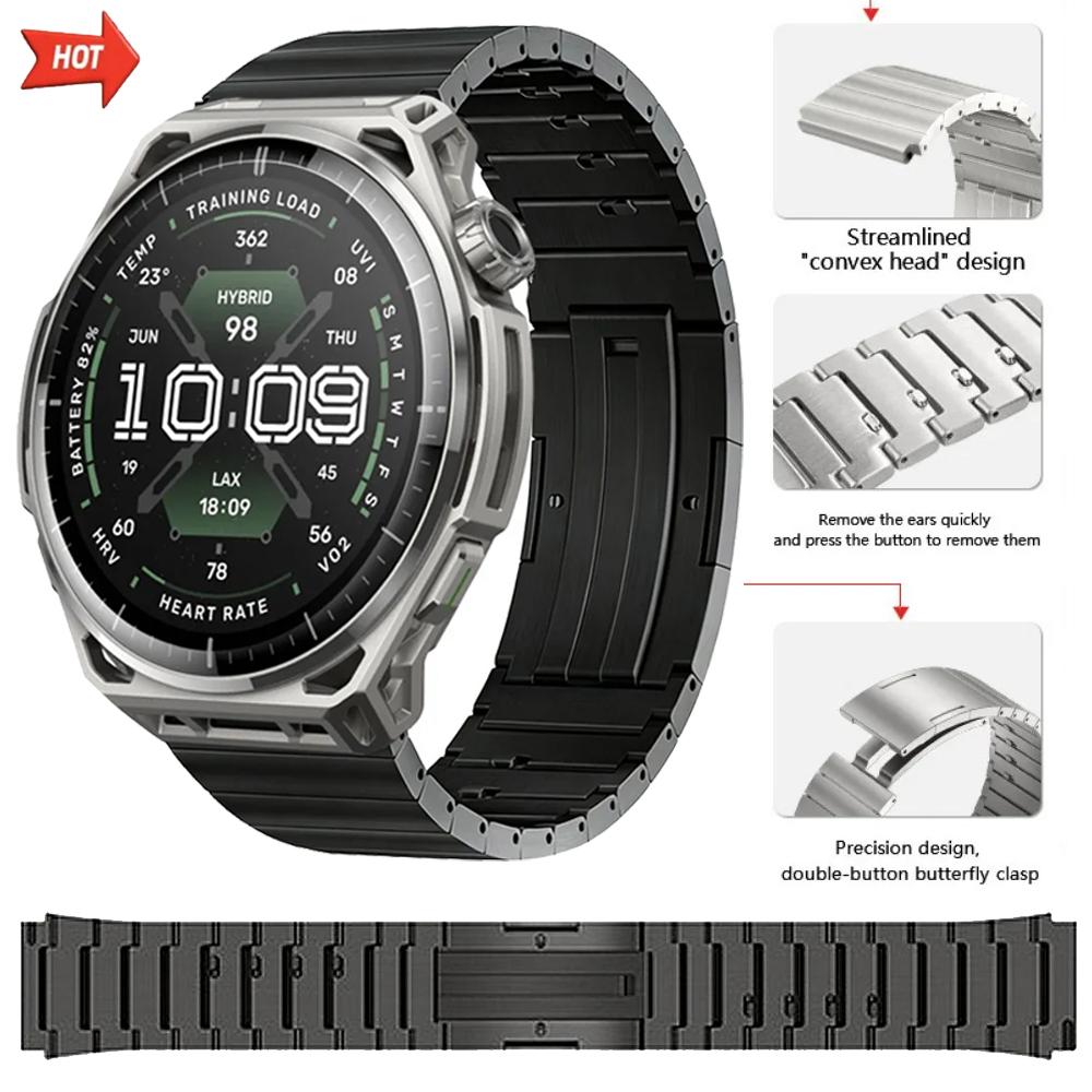 Correa de Titanio de 22 mm para Amazfit Balance 3/Bip Max/Bip 6/Helio Pulsera de liberación rápida Accesorios para Amazfit Active Max