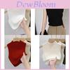 American Style Sleeveless Turtleneck Top With 3d Pattern For Summer Casual Wear