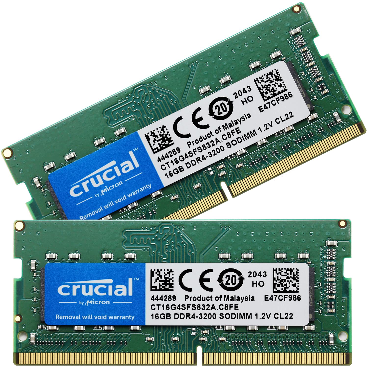 

Crucial Laptop Memory 32GB SODIMM CT16G4SFS832A PC4-25600 (DDR4-3200) (16GBx2) [Item]