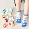 5 Pairs Kids Summer Mesh Socks Ultra Thin Breathable Cotton Ankle Socks For Boys And Girls Lightweight Short Socks