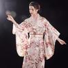 2025 Seiden Plus Size Japanischer Kimono Pyjama - Damen Trendiges Douyin-Inspiriertes Gewand Bademantel Hauskleidung