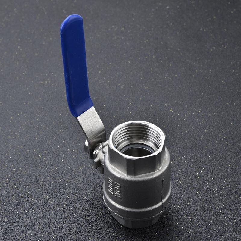 304/316 Stainless Steel Two-Piece Full Bore Ball Valve Q11F-16P, High Temp Resistant, Female Threaded, 4 Points