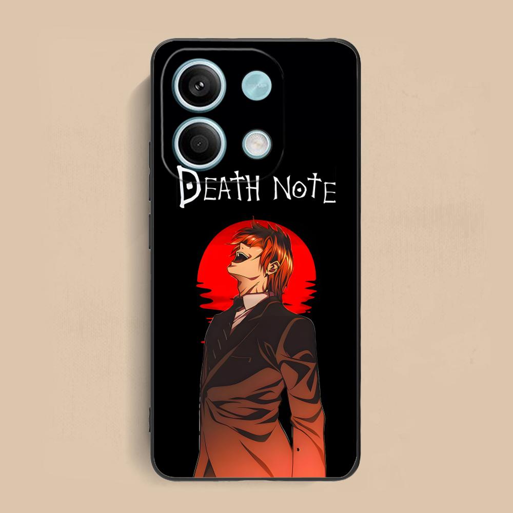 Death Note Kira Light Mobile Phone Case for Xiaomi Redmi Note 14 13 12 11 S Pro Plus 4G 5G Colorful Printing Cover Cover Pretty