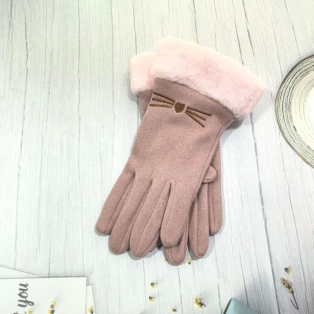 Women's Suede Touchscreen Gloves: Warm, Exclusive for Outdoor Cycling & Driving