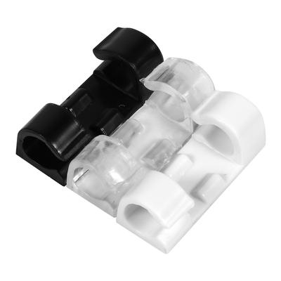 20pcs Wire Tidy Holder Cord Drop Clip Organizer Adhesive Cable Management Clamp 3 Colors