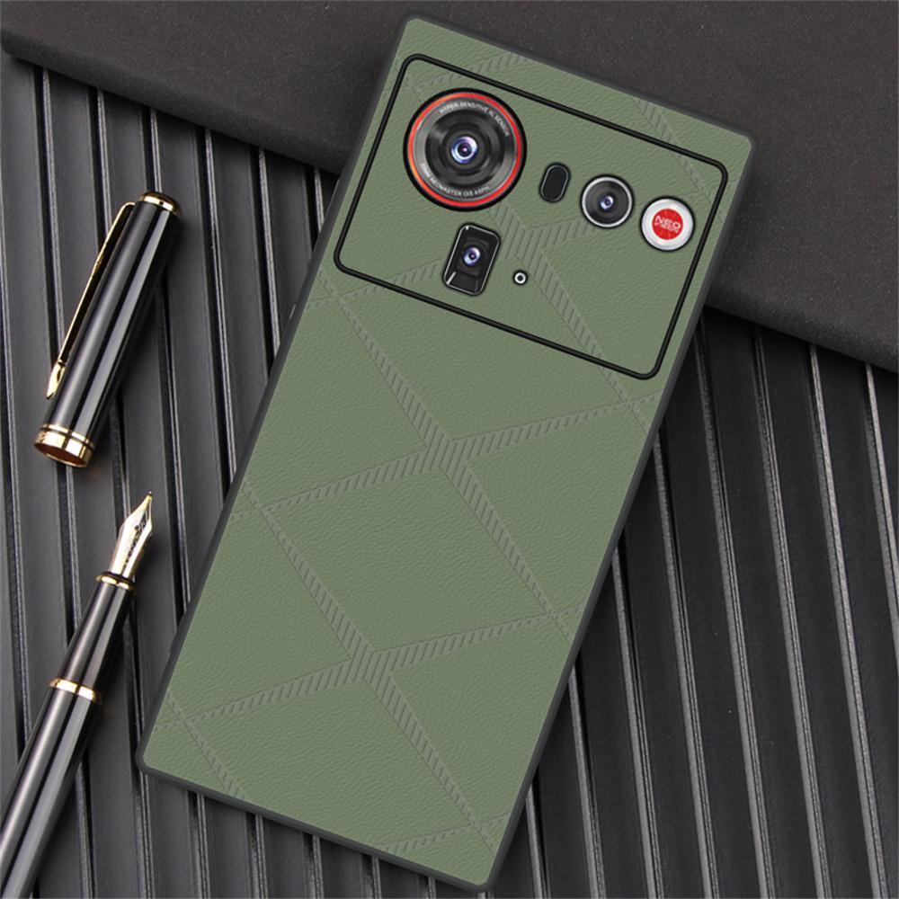 For ZTE nubia Z80 Ultra 5G Case X-Patterned TPU PU Leather PC Anti-Drop Phone Cover