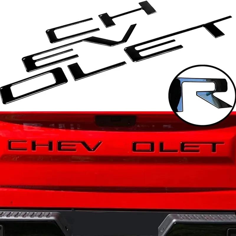 Tailgate ABS erts Letters Fit Suitable for Chevrolet Silverado 3D Raised Strong Adhesive Decals Letters Tailgate Emblems