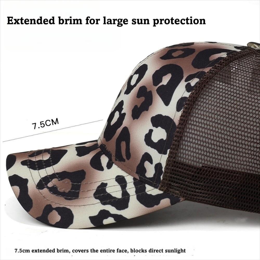 Hollow Out Back Ponytail Hats Breathable Mesh Visor Hat Mesh Baseball Caps for Women and Men