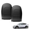 2pc Car Seatback Protector For Tesla Juniper 2025 Seat Anti-kick Pad Child Anti-Kick Mats Black Leather Interior Accessories