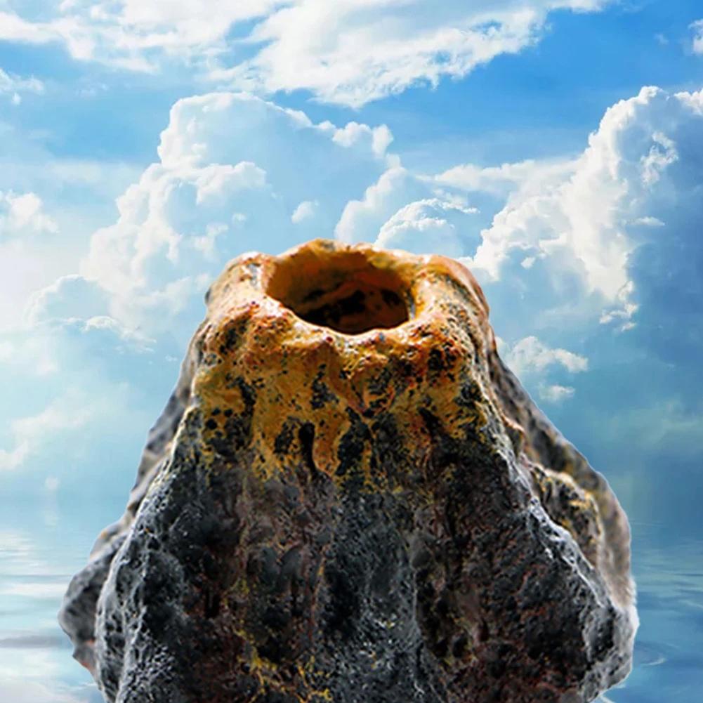 

Fish Tank Landscaping Simulation Volcano Aquarium Accessories Rockery Aerator For Aquarium Pump Bubble Stone Oxygen For Aqu T6V4
