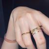Big Brand Combination Noble Women's Ins Style Inlaid Color Diamond Ring