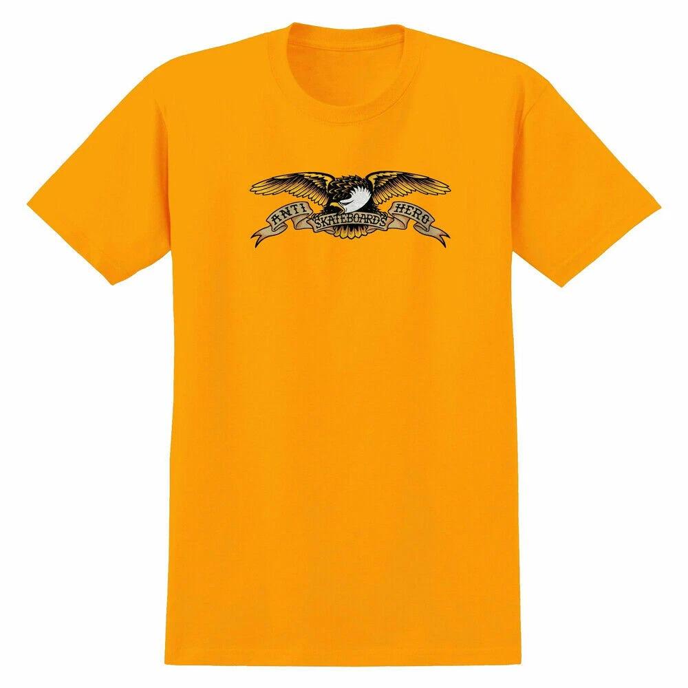 Anti Hero EAGLE LOGO Skateboard T Shirt GOLD M