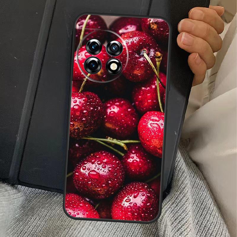 

Food Fruit Red Cherry Case For OnePlus 15 13T 13 12 11 13R 12R 10R 10T 8T OnePlus Nord 5 CE 3 4 Lite N20 N30 Cover OnePlus Nord CE4Lite
