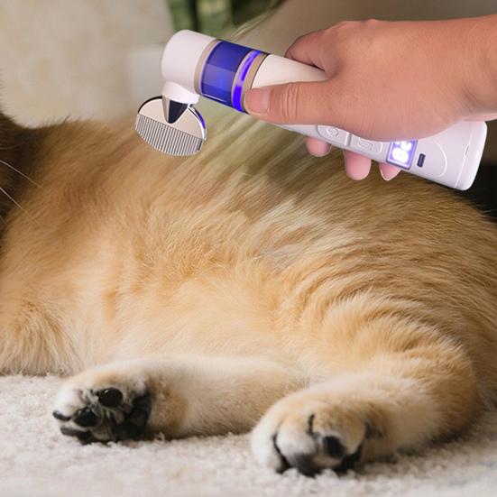 Electric Louse Comb Wireless Rechargeable 2-in-1 Vacuum Comb Portable Nit Comb Flea Remover Fine-Toothed
