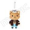 [original] Stuffed One Piece Cotton Pendant With Cat Patch Mask Plush Doll 14cm Luffy Sanji Law Ace Doflamingo Nami Bag Ring Toy
