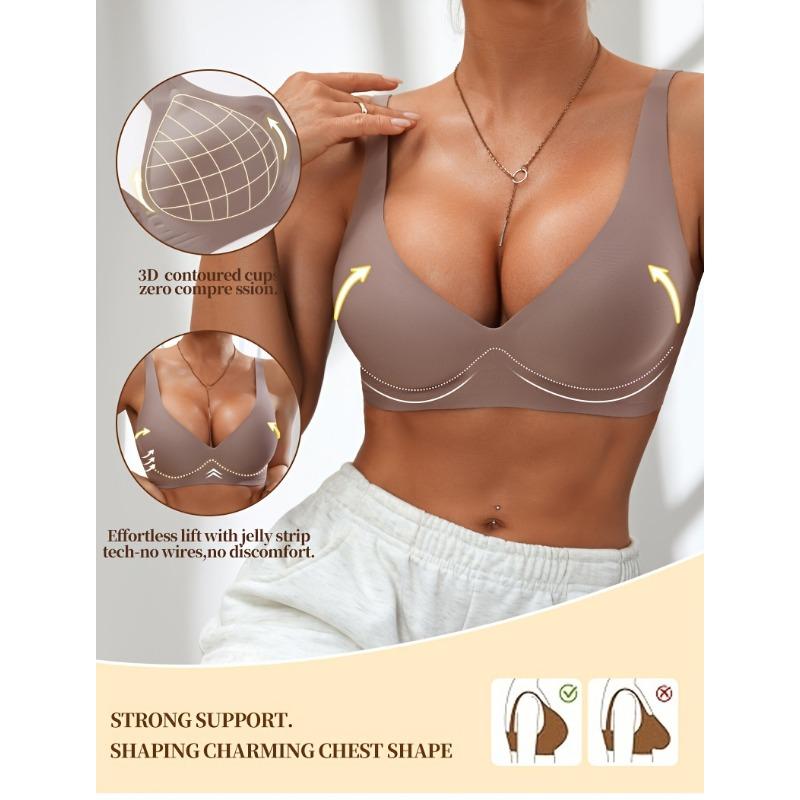 Vysoce kvalitní sexy a pohodlná želé lepidla Jednoduchý styl Push-up podprsenka Jedno balení