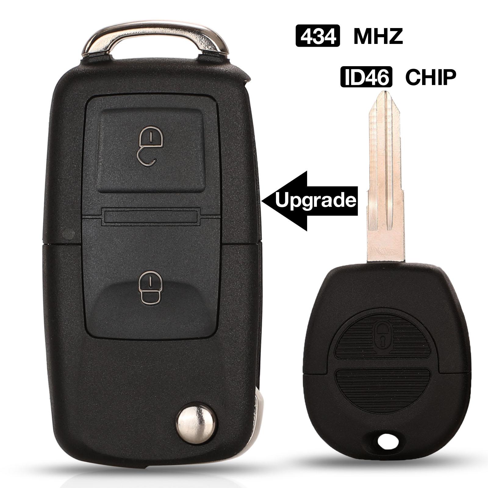

jingyuqin 434 МГц ID46 чип-ключ с дистанционным управлением для NISSAN Pulsar Patrol Primera Xtrail Terrano Almera Micra NSN11 NSN14 Blade ID46 неон синий