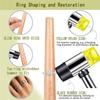 A60zring Gauge Set 12-Piece Rubber Jeweler' S Metal Finger Sizing Stick Wire Wrapping Toolmay