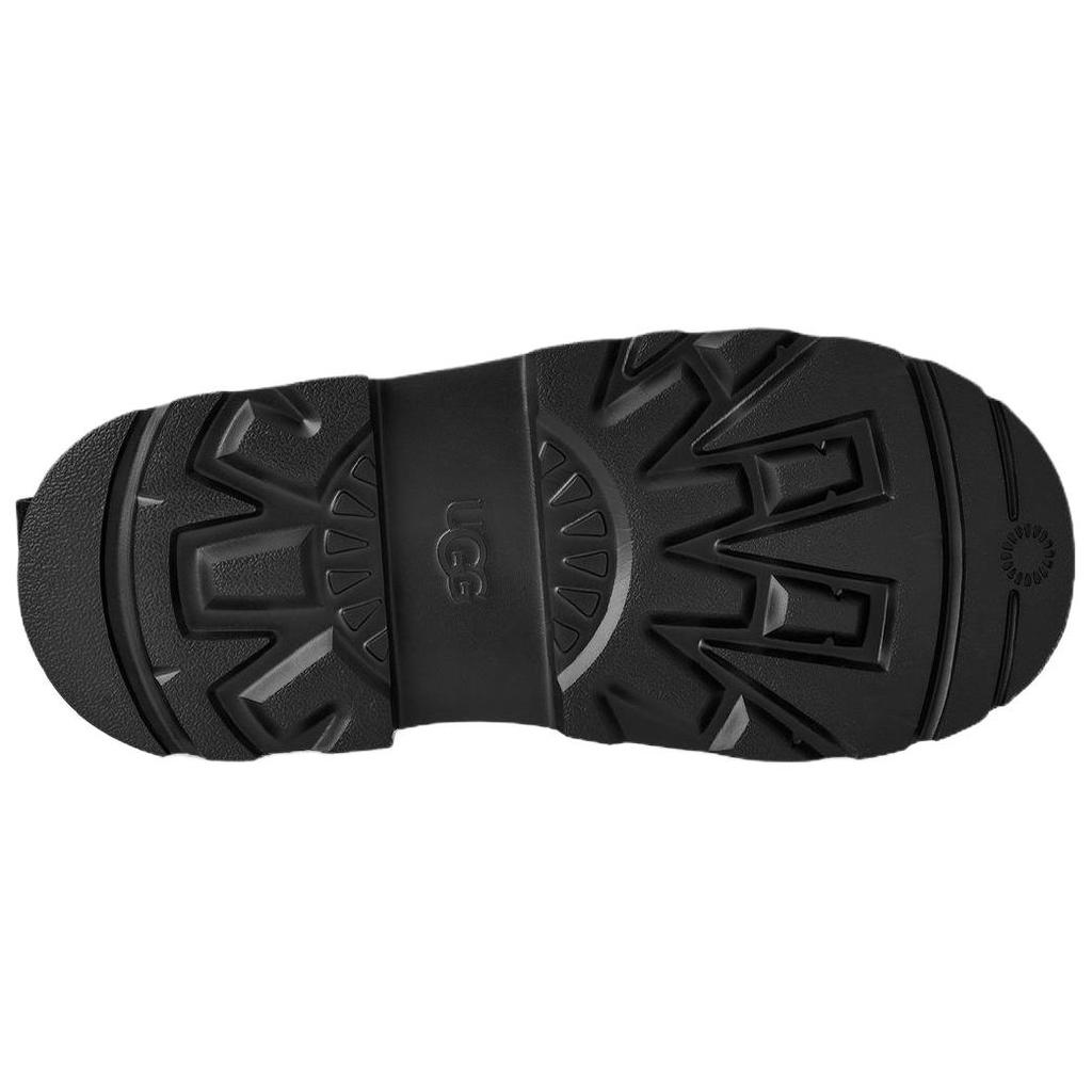 UGG Chukka Lug Leather Lace-Up Comfortable Ankle Boots Men Boots Black 1171113-BLK