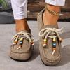 New Plus-size Women's Lazy Shoes Casual Flat Shoes On One Foot