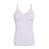 Women Lace Nursing Vest Bra Breastfeeding Seamless Open Buttoning Maternity Underwear with Adjustable Shoulder Straps