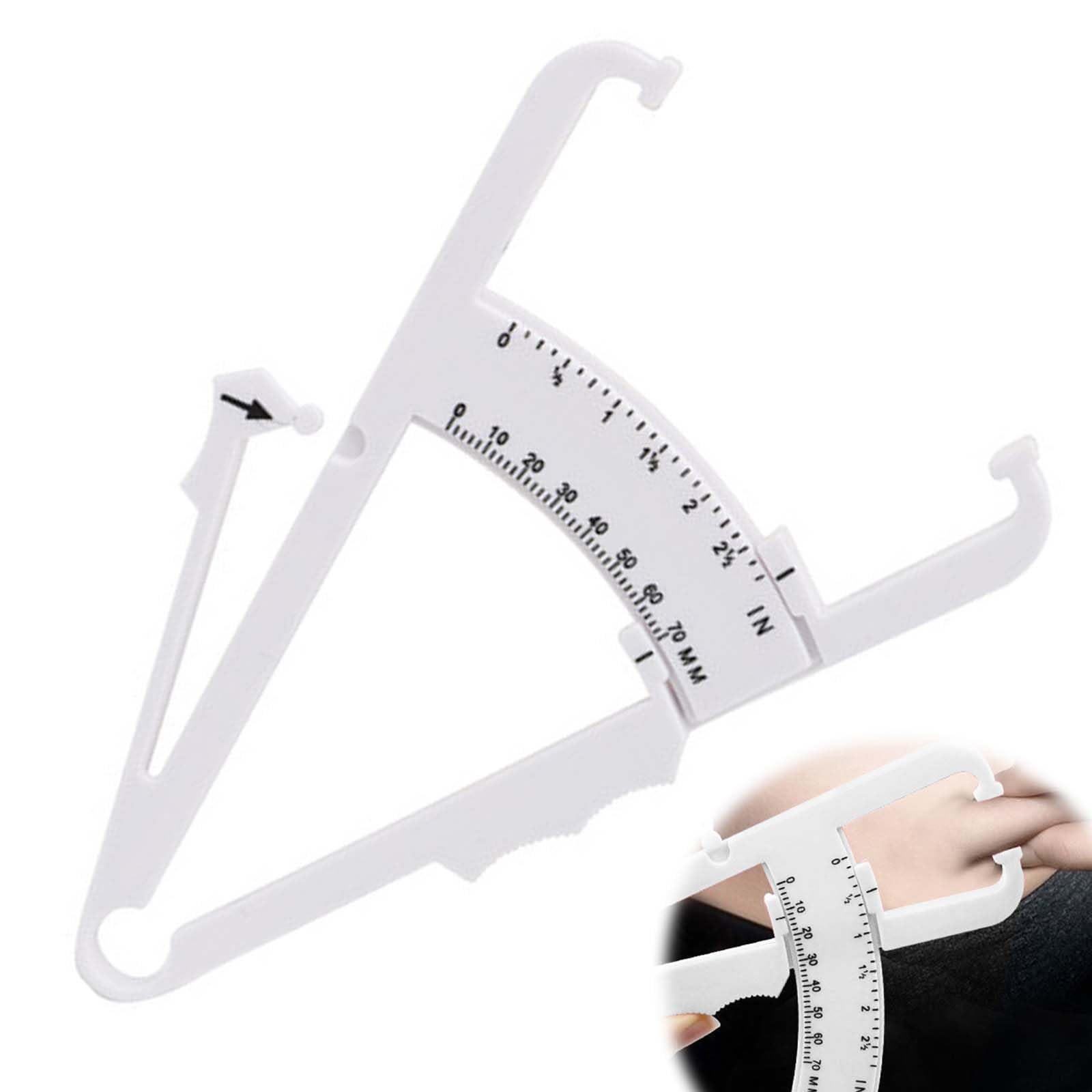 

EsiFare Skinfold Skinfold Measurement Skinfold Thickness Body Fat Body Fat Double Easy to Promotes Health and Tracks Weight Changes for and White