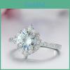 Luxurious Brass And White Steel Ring Stunning European Style Jewelry