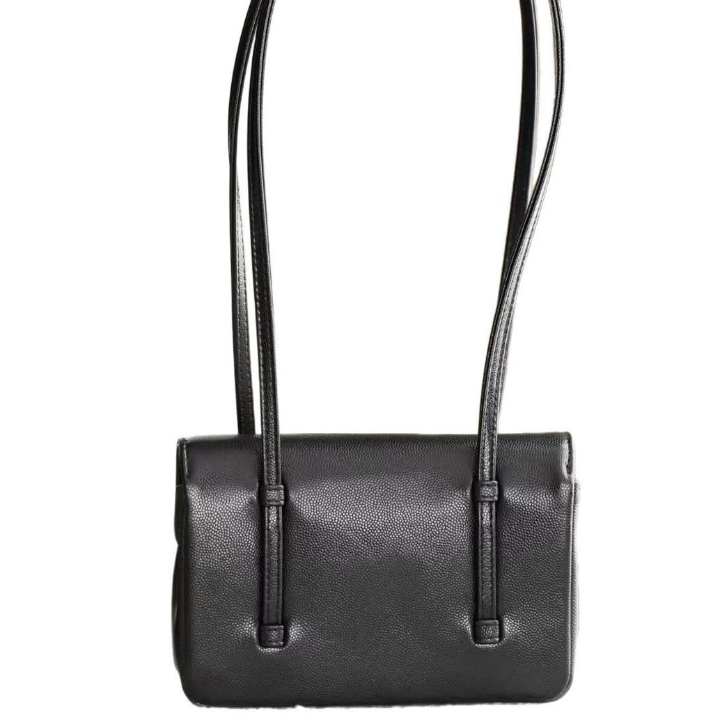 Classic French Lambskin Caviar Bead Quilted Chain Crossbody Bag