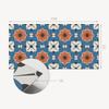 Self-adhesive Vinyl Decorative Panel With Print 100x50 cm Floral Pattern on the Background