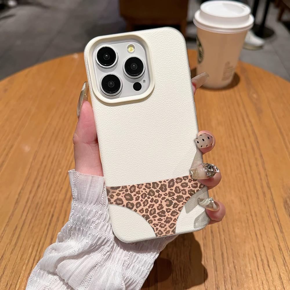 Ultra Slim Phone Case For Samsung A15 A35 A54 A55 S25 Ultra A17 A26 A36 S26Soft Durable Anti Fall Sexy Leopard Pants Case