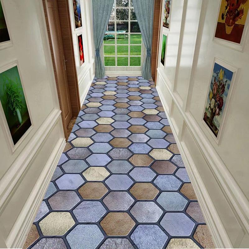 

Ковры с скандинавским 3D узором для гостиной, нескользящий коврик для украшения дома, коврик для спальни, мягкая прикроватная тумбочка W80*H200CM