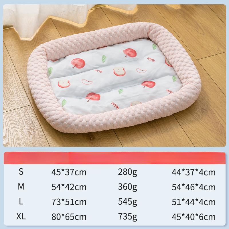 Summer Cooling Pet Cat Bed Cushion Ice Pad Dog Sleeping Square Mat for Puppy Dogs Cats Pet Kennel Top Quality Cool Cold