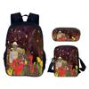 Gorilla Tag 3D Printed 3pcs/Set School Bags Laptop Daypack Backpack Inclined shoulder bag Pencil Case For Boys Girls Best Gift