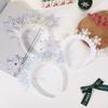 Christmas Snowflake Full Diamond Sequins Headband Festive Party Ball Dress Up Head Accessories Atmosphere Photo Props Headband
