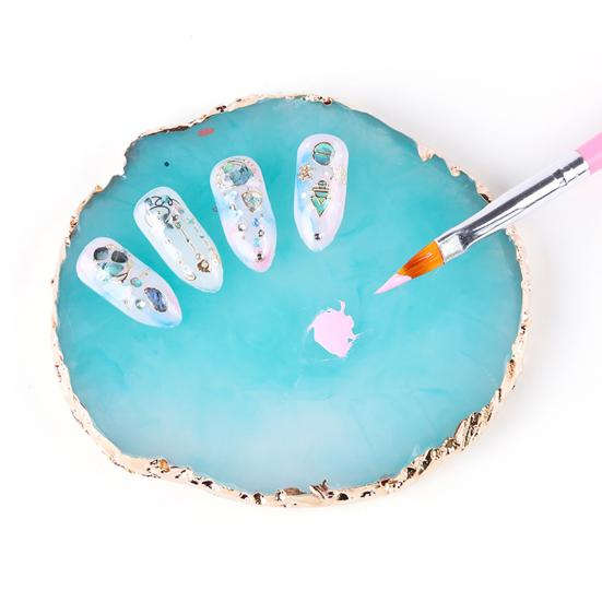 Puntos Nail Art Resin Makeup Mixer Polish Mixing Plate Foundation Coloring Palette