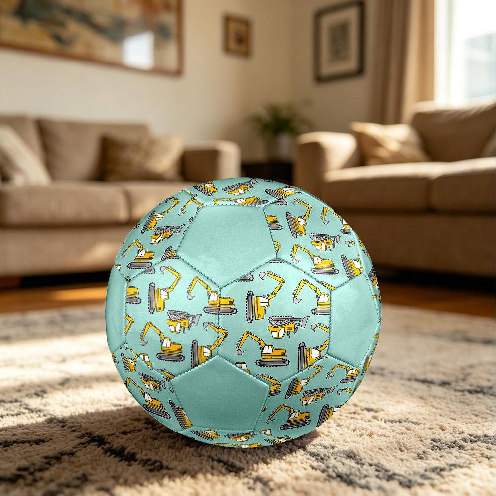 1PC Construction Equipment Soccer Ball Size 5 Football Machine Sewn Indoor/Outdoor Universal Football W100