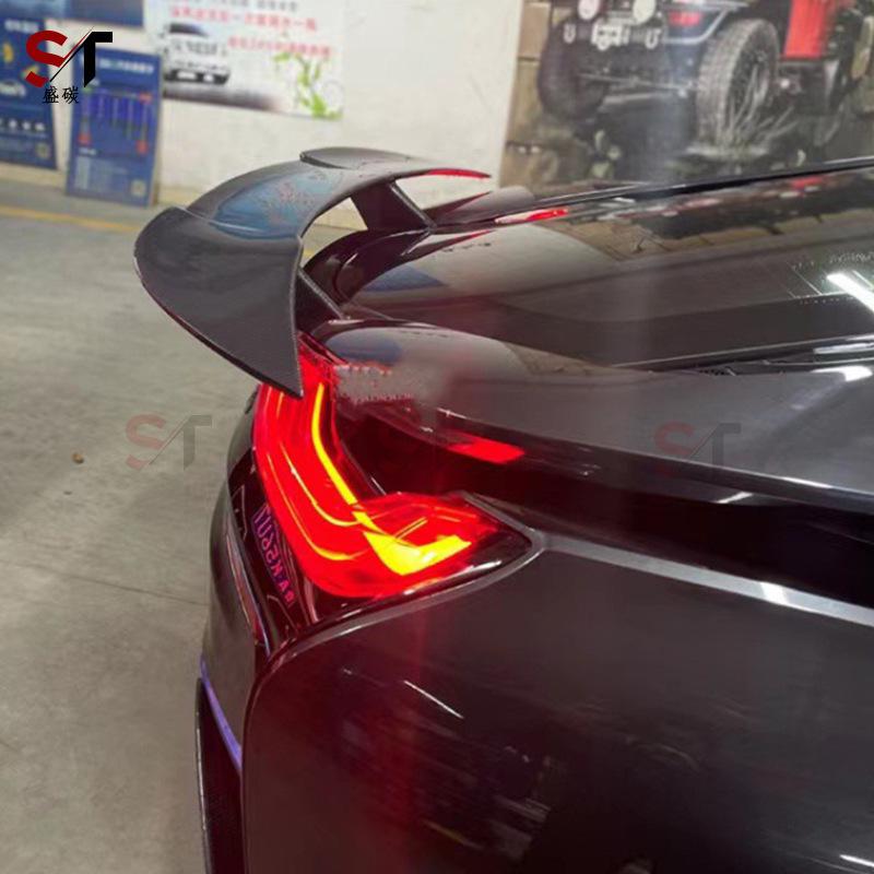 BMW i8 Carbon Fiber Rear Spoiler Fin - Top Model Exterior Accessory
