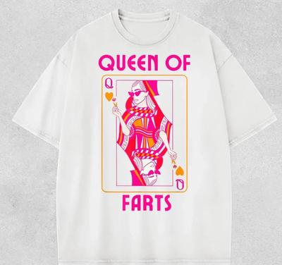 Queen of Farts Shirt, Comfort Colors Playful Graphic Tee, Casual Everyday Wear