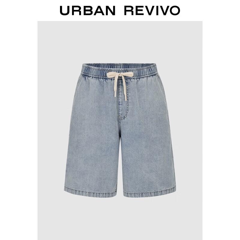 UR Men s Casual Drawstring Denim Shorts 30