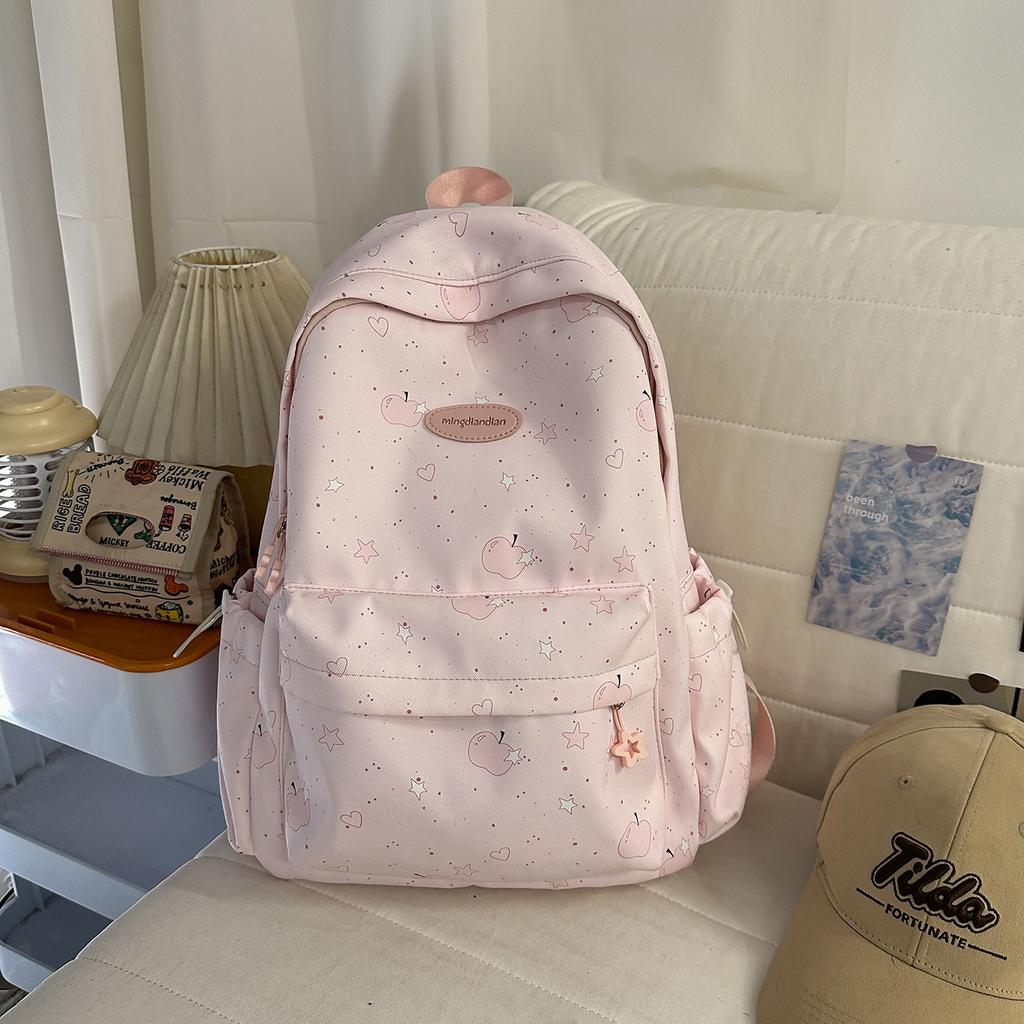 Schoolbag High Value Star Backpack Women 1011 New Simple Niche Travel Backpack Schoolbag Girls Primary School Students Junior High School