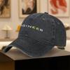 Retro EngineerThemed Baseball Cap with Curved Brim  Geometric Print  Lightweight Unisex Cap for Cycling Fitness Camping