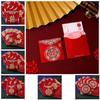 6 Pcs/pack New Wedding Red Envelope Frosted Lucky Money Red Packet  Wedding