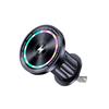 Magnetic Wireless Charger Car Holder with Lights - 15W Fast Charge Air Vent Mount for Phones