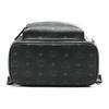 MCM Stark Studded Logo Backpack Coated Canvas And Leather Trim Unisex Backpacks Black MMKAAVE15BK001