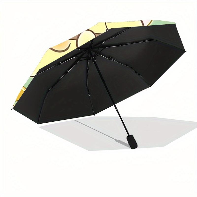 1pc Christmas Pom Pom Purin Durable Cartoon Folding Umbrella, Portable 3-Fold Compact Umbrella for Men and Women, Suitable for Travel or Daily Use.V01