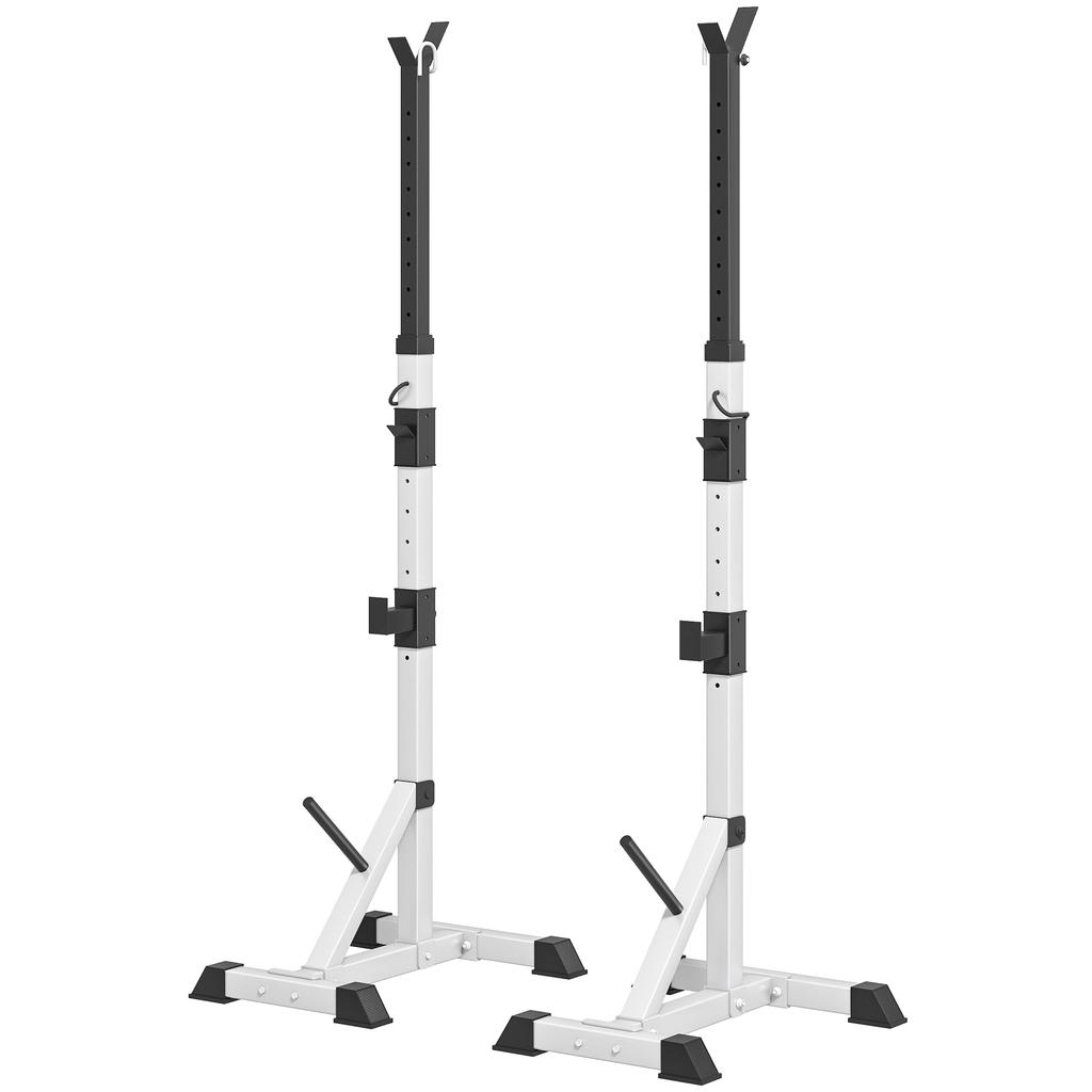 Weights Bar Barbell Rack Squat Stand Adjustable Portable Weight Lifting Max Load 200kg, Suitable For Home Gym Training Work Out