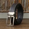 Belt Men's Retro Handmade Trendy Lychee Embossed First Layer Cowhide Leather Workwear Casual Pants Belt Men's
