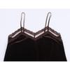 European & American Summer Lace Velvet Lingerie-Style Women's Fashion Top