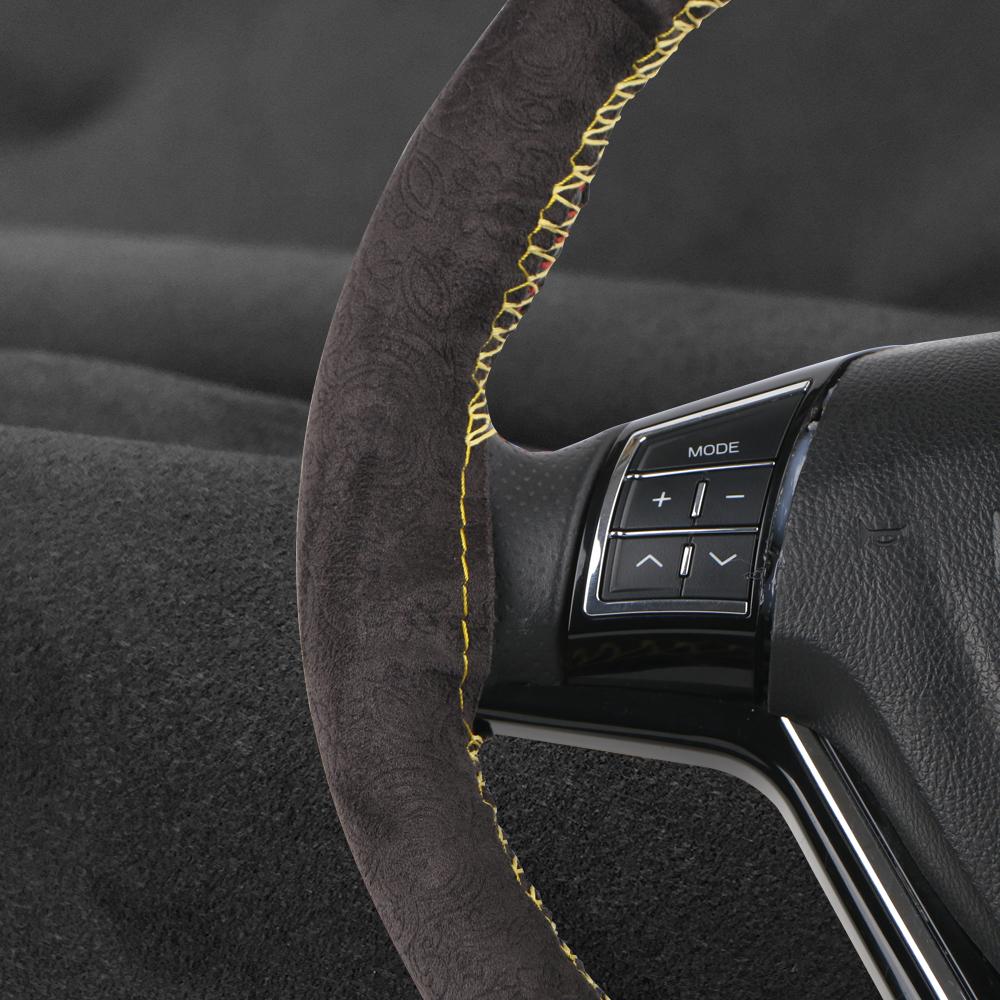 Suede Car Steering Wheel Cover Universal 38cm Leather Braid For Steering Wheel Hand Sewing Auto Steering Wrap With Needle