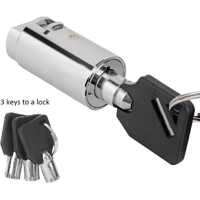 Universal Vending Machine Key Vending Machine Keys,Zinc Alloy Single Opening Key Vending Machine Lock Cylinder with 3Pcs Keys for Automatic Selling